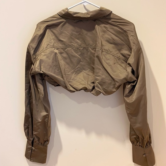 Womens Two Piece Long Sleeve Top & Mini Skirt Set Brown - White Fox, XS NWT - Picture 10 of 10